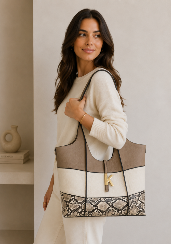 BOLSO HOMBRO TRIPHASE TAUPE