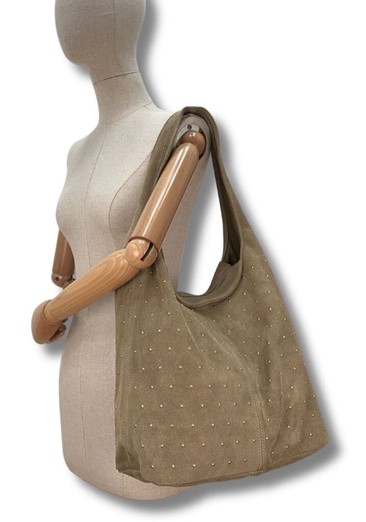 Bolso Hombro Serraje Taupe — foto 4