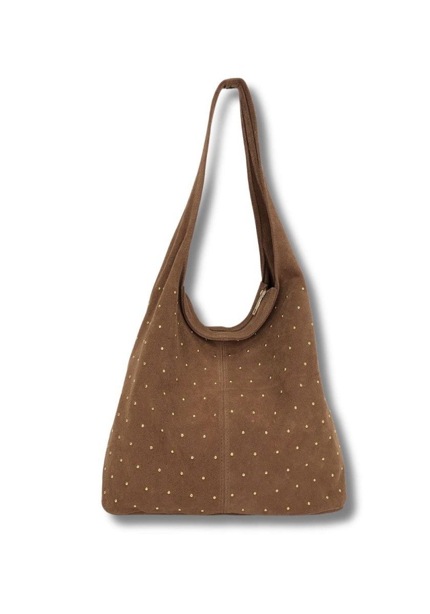 BOLSO HOMBRO SERRAJE MARRÓN - Imagen 2