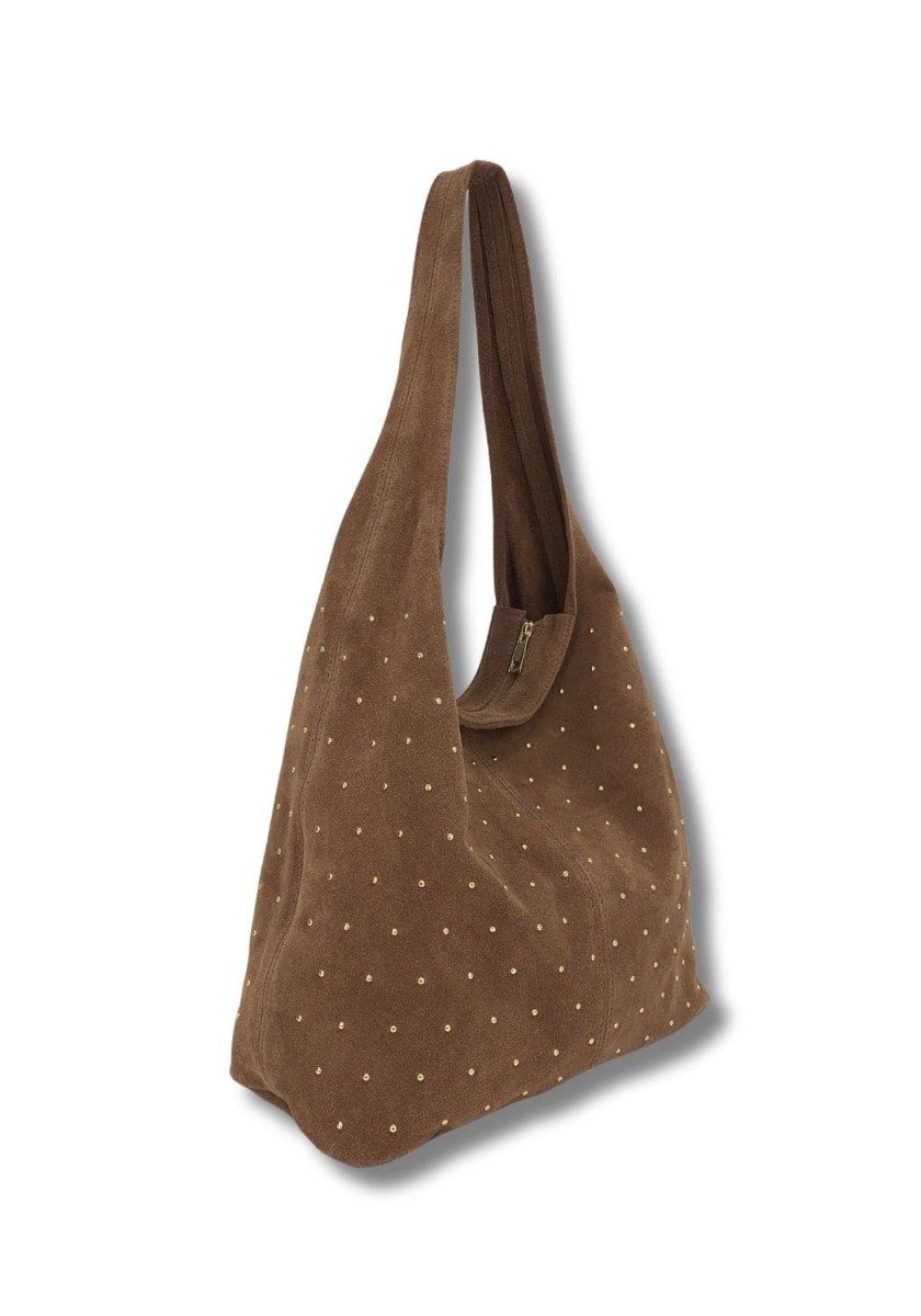 BOLSO HOMBRO SERRAJE MARRÓN - Imagen 3