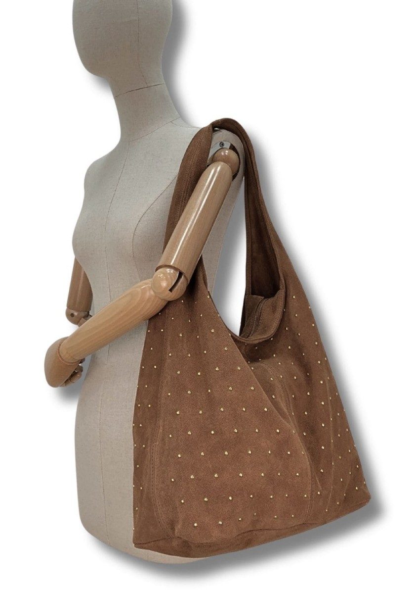 BOLSO HOMBRO SERRAJE MARRÓN - Imagen 4