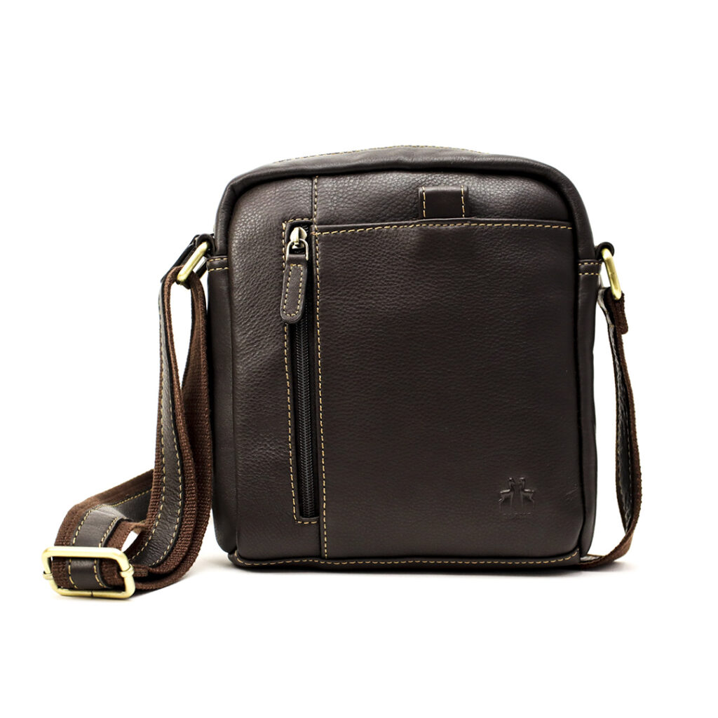Bandolera MARRÓN piel — foto 2