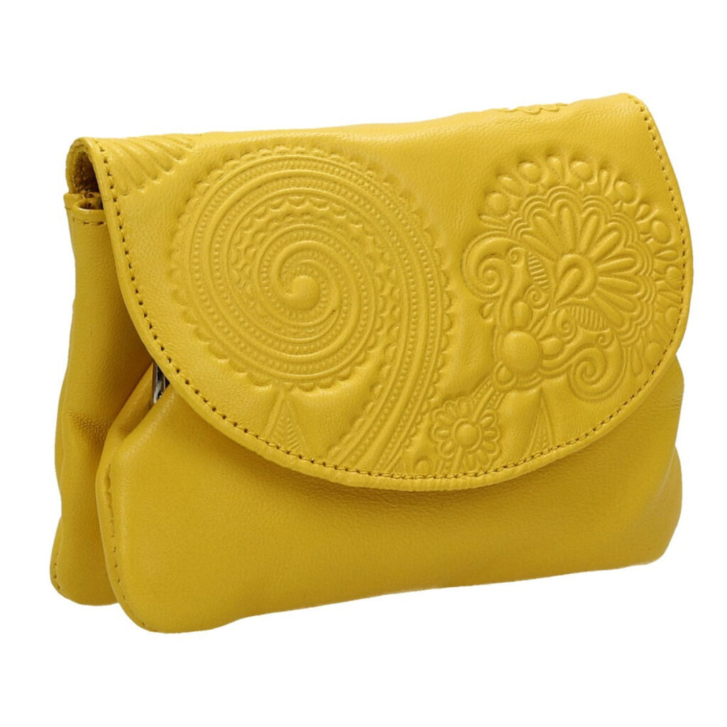 Monedero Piel Amarillo — foto 2