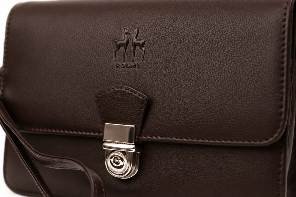 Bolso MARRÓN de mano piel — foto 5