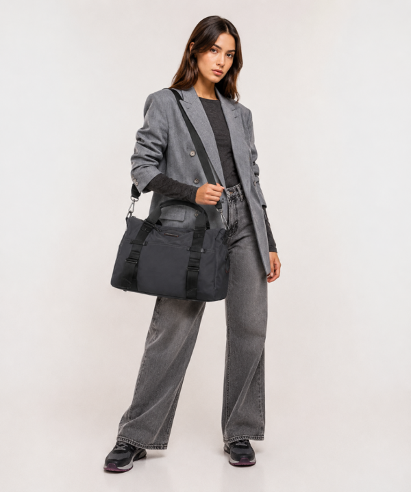 Bolso shopper gris