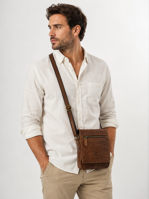 Bolso bandolera cuero