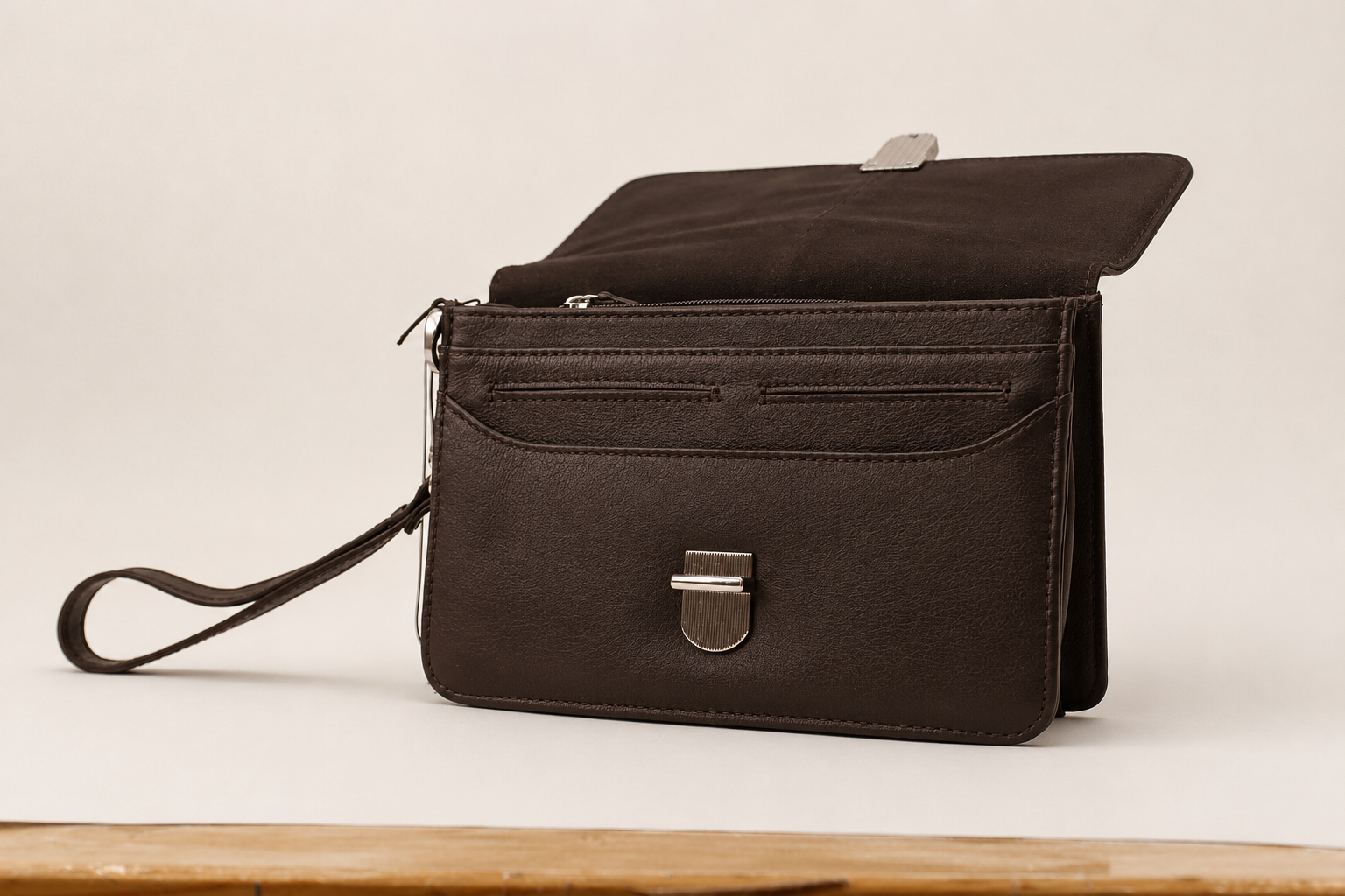 Bolso de mano marrón - Imagen 4