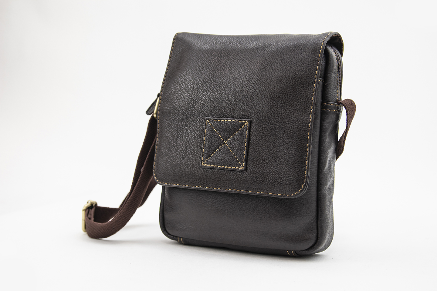 Bolso bandolera marrón - Imagen 2