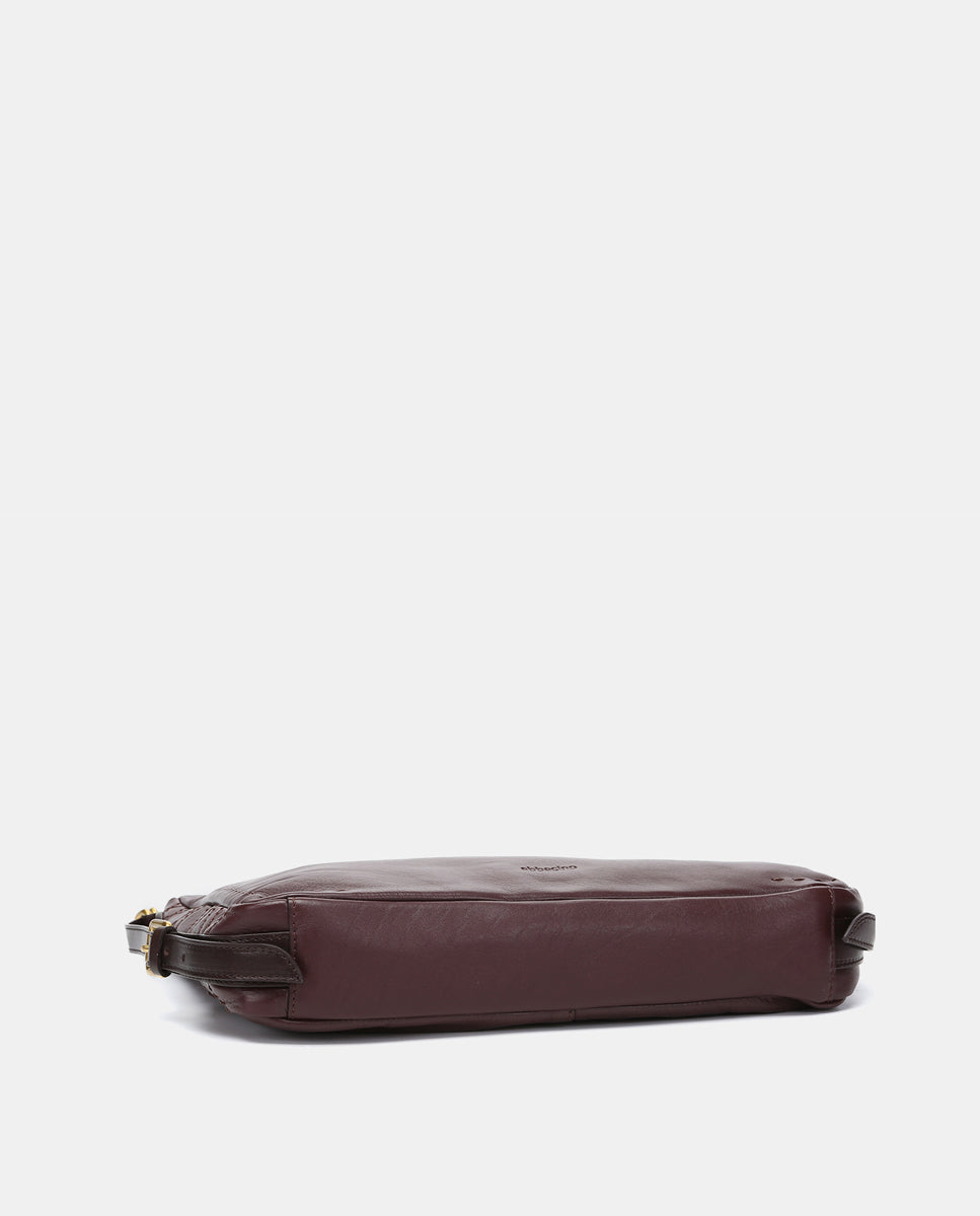Bolso multifucional en piel burdeos - Imagen 5