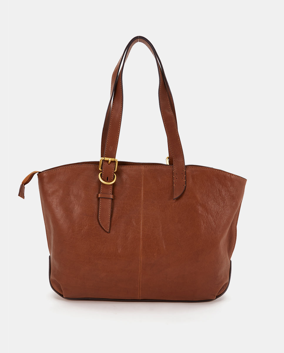 Bolso shopper piel cuero - Imagen 4