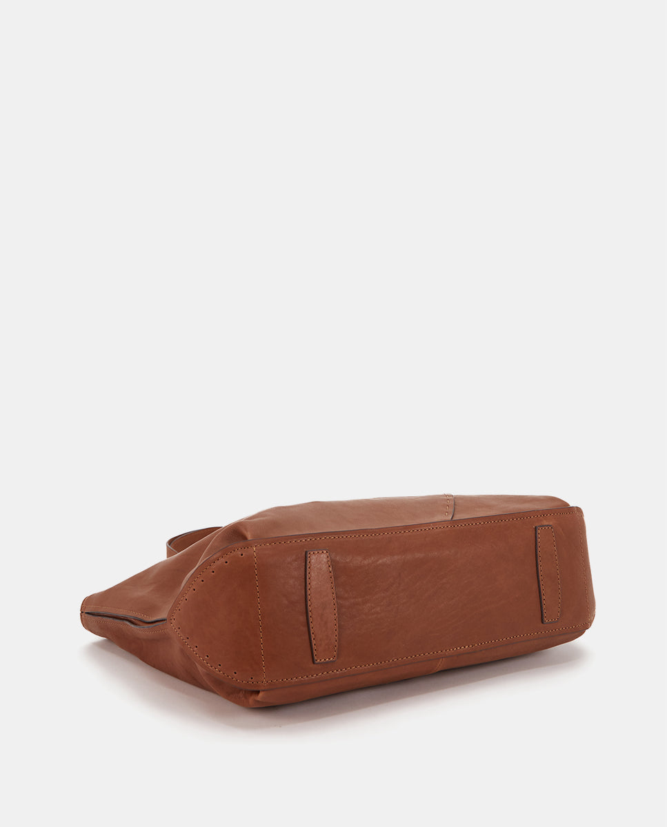 Bolso shopper piel cuero - Imagen 6