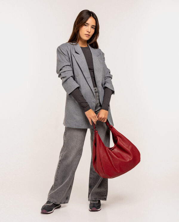 Bolso de hombro rojo