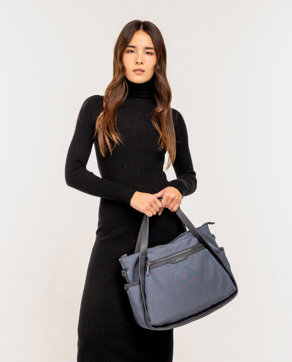 Bolso shopper gris