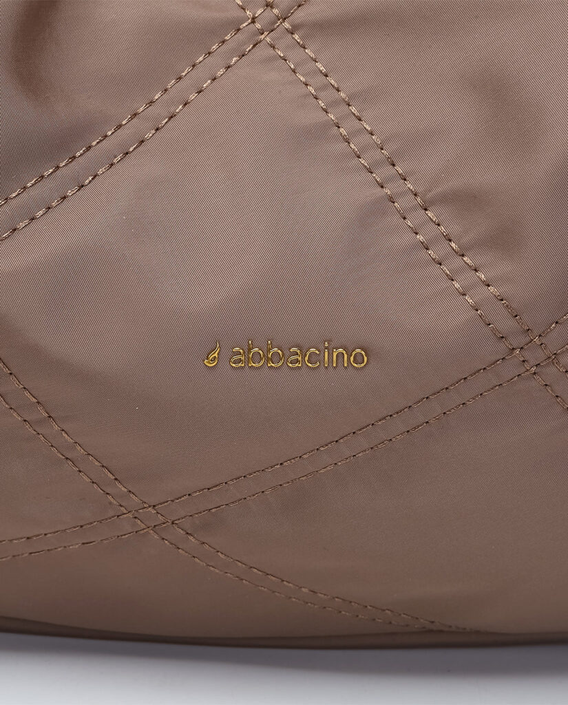 Bolso de hombro en materiales reciclados camel — foto 6