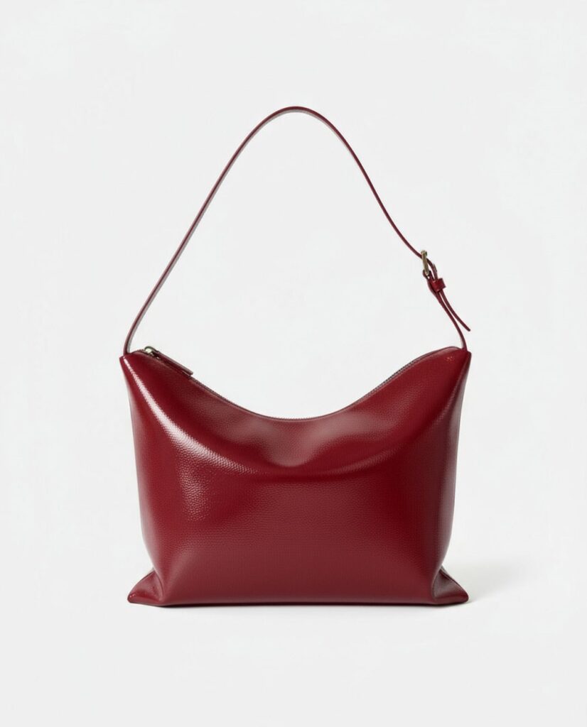 Bolso de hombro de charol rojo — foto 2