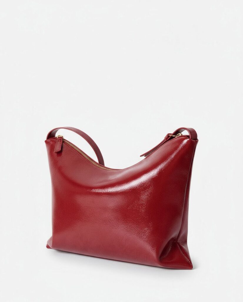 Bolso de hombro de charol rojo — foto 3