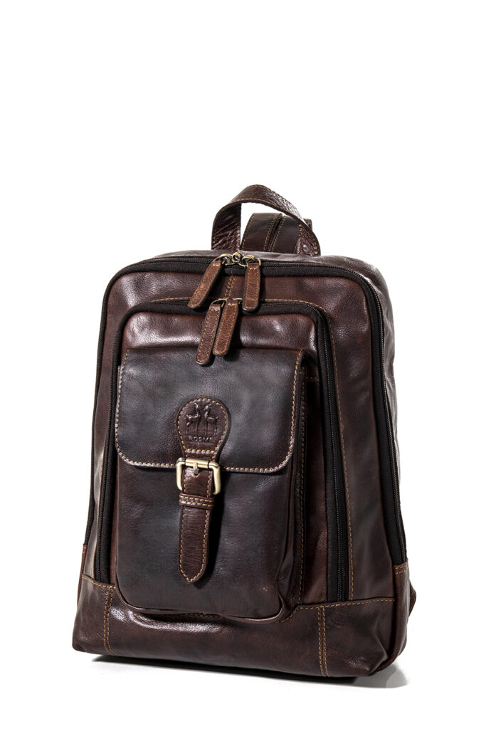 Mochila MARRÓN piel — foto 2