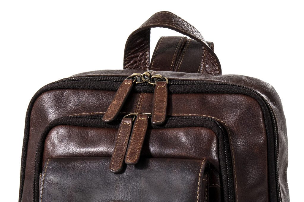 Mochila MARRÓN piel — foto 4
