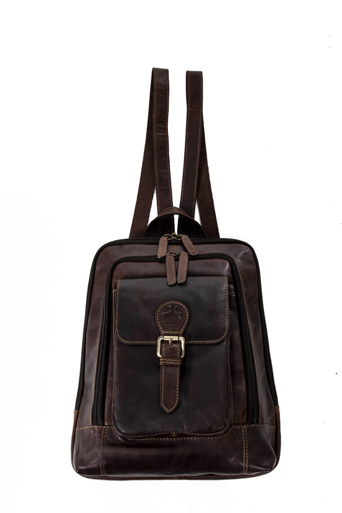 Mochila MARRÓN piel — foto 5