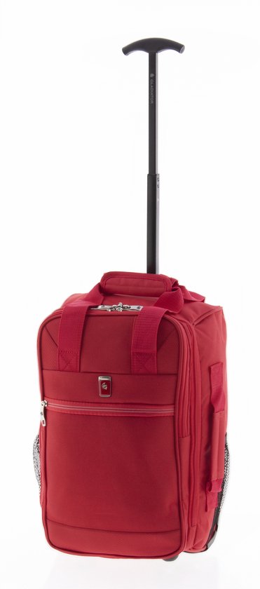 BOLSA MOCHILA CABINA CON RUEDAS ROJO