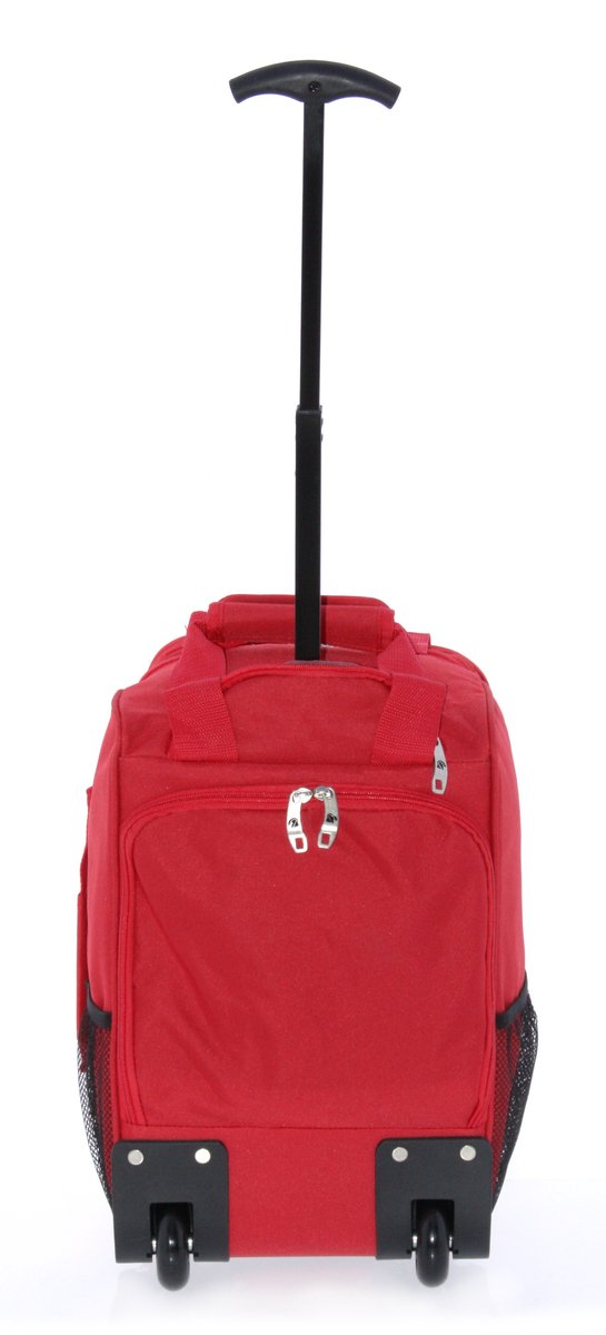 BOLSA MOCHILA CABINA CON RUEDAS ROJO - Imagen 3
