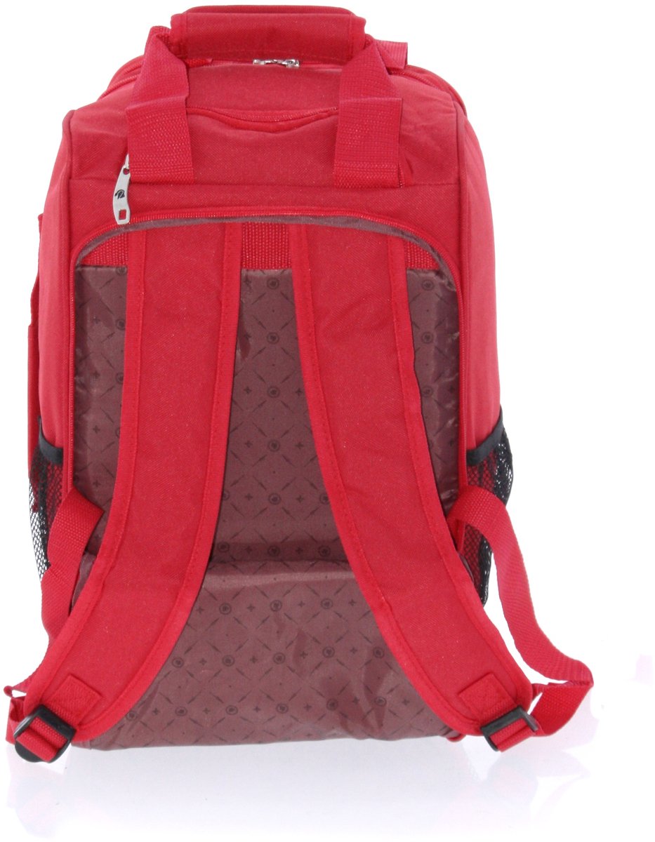 BOLSA MOCHILA CABINA CON RUEDAS ROJO - Imagen 6