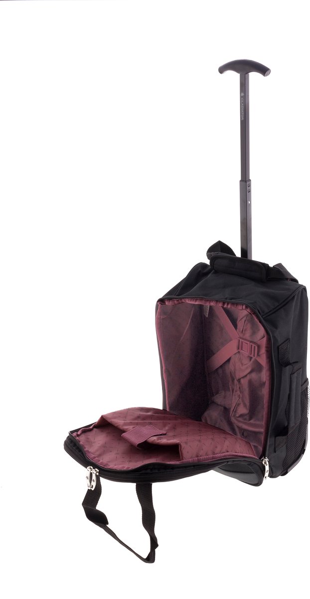 BOLSA MOCHILA CABINA CON RUEDAS NEGRO - Imagen 4
