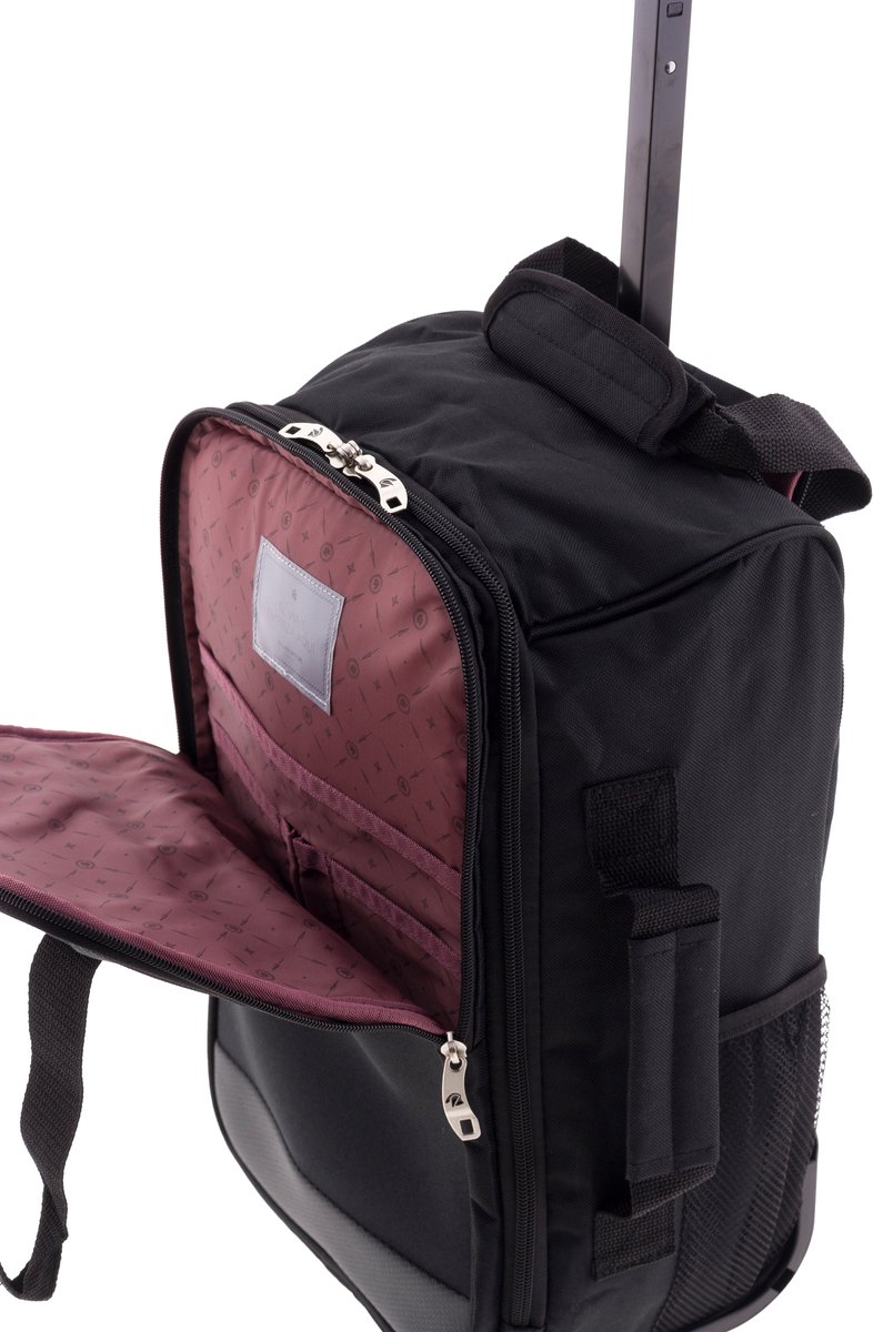BOLSA MOCHILA CABINA CON RUEDAS NEGRO - Imagen 5