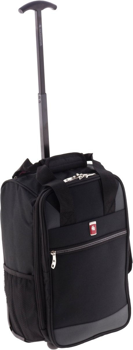 BOLSA MOCHILA CABINA CON RUEDAS NEGRO - Imagen 8