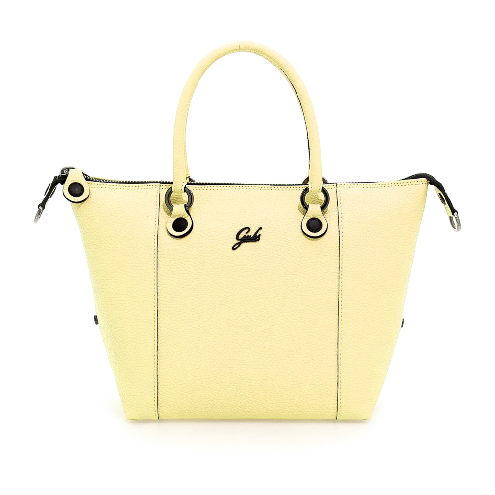 Bolso de compras convertible "G3 PLUS"T.M en piel de becerro granulada- AMARILLO - Imagen 3