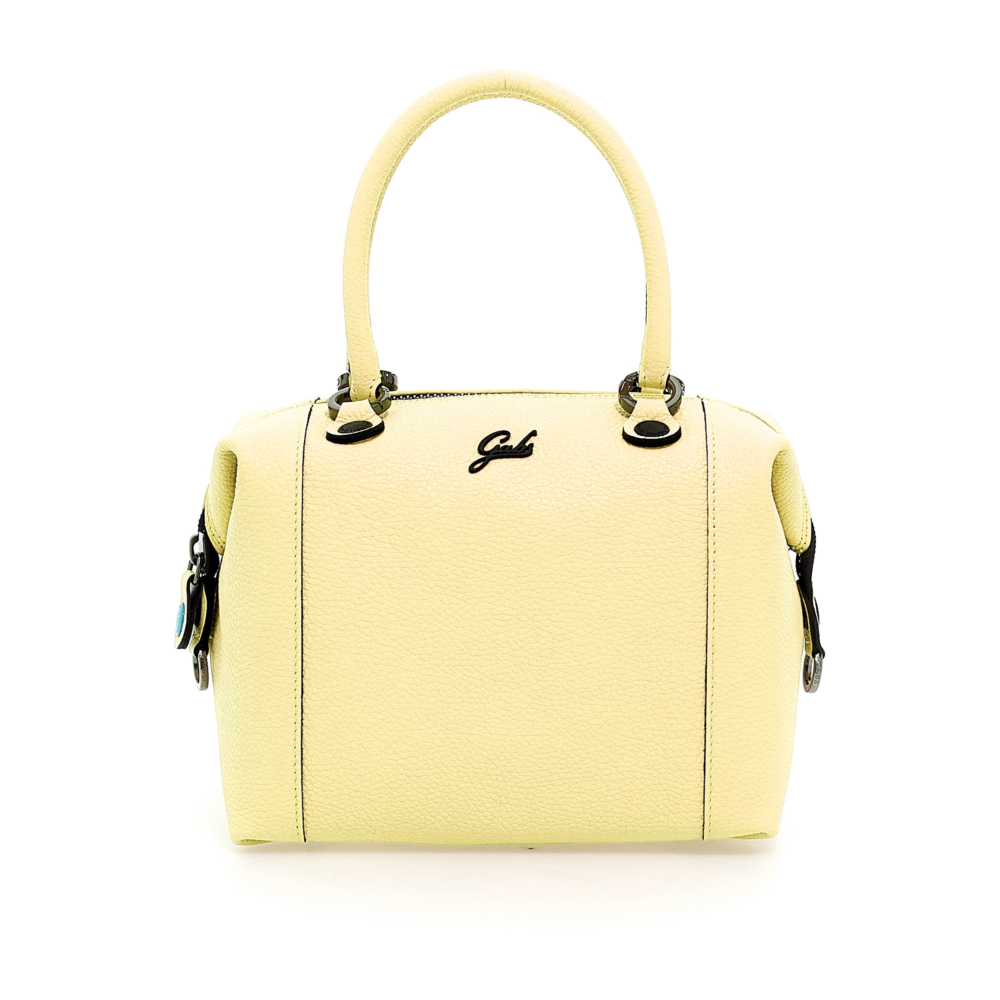 Bolso de compras convertible "G3 PLUS"T.M en piel de becerro granulada- AMARILLO - Imagen 5