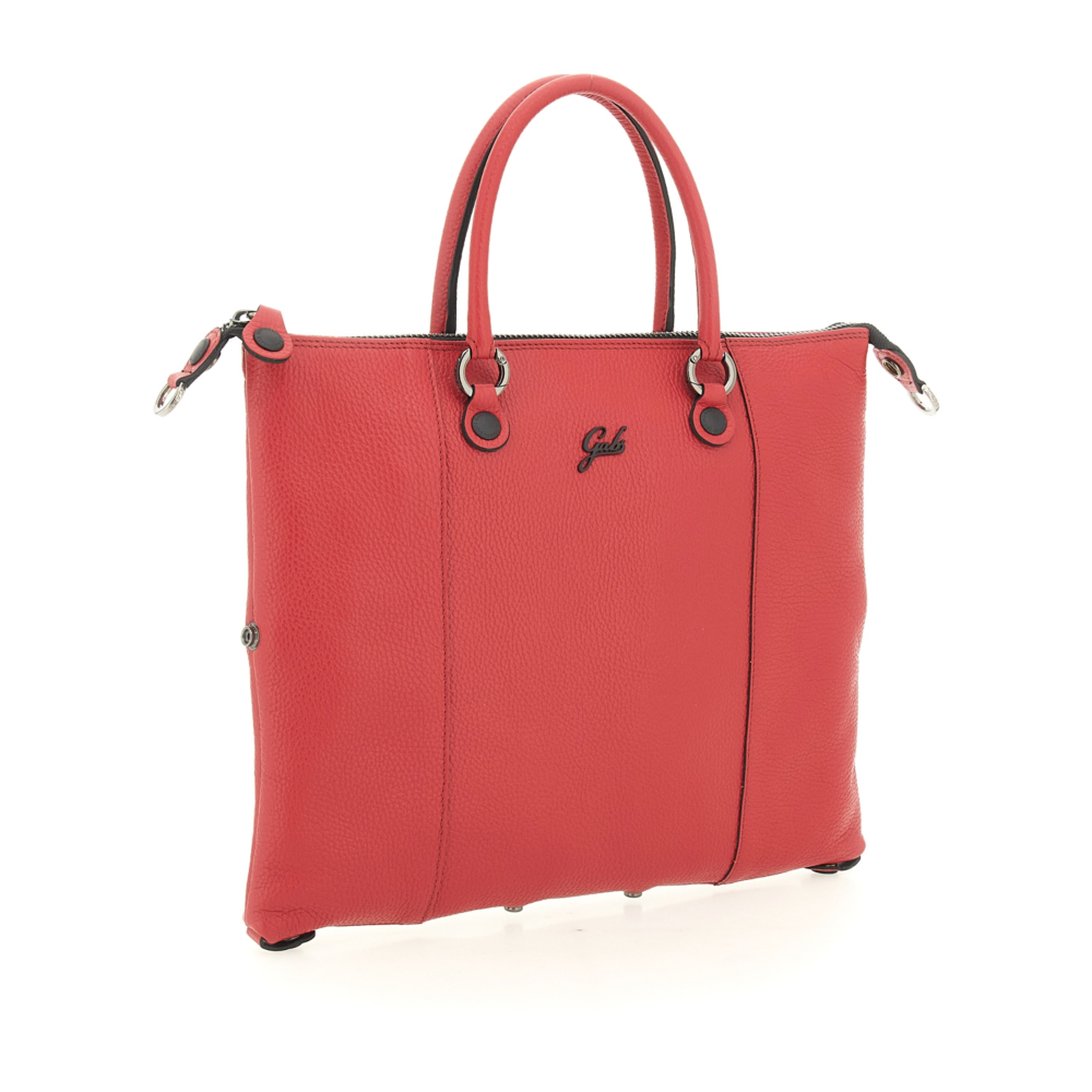 Bolso de compras convertible "G3 PLUS"T.M en piel de becerro granulada- ROJO - Imagen 2