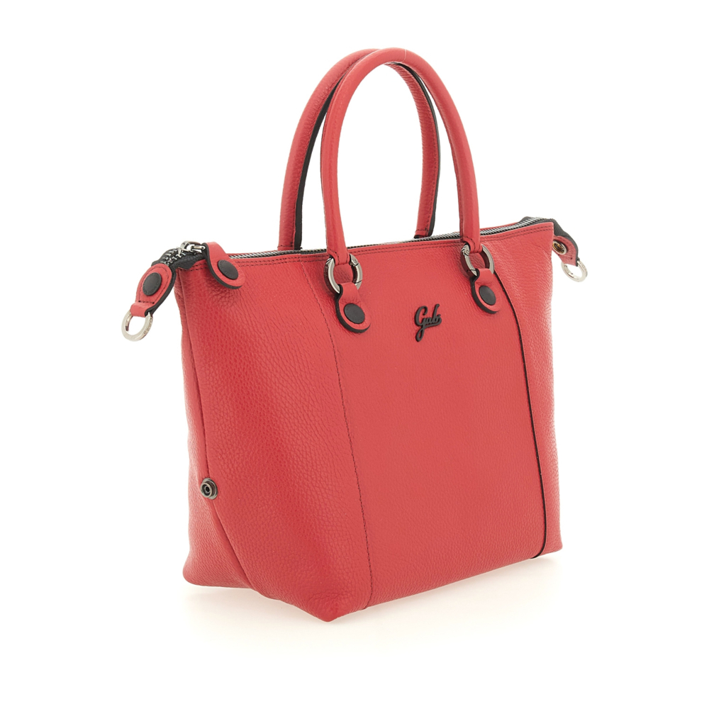 Bolso de compras convertible "G3 PLUS"T.M en piel de becerro granulada- ROJO - Imagen 4