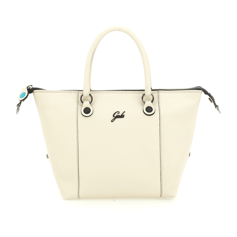 Bolso de compras convertible "G3 PLUS"T.L en piel de becerro granulada- HIELO - Imagen 3