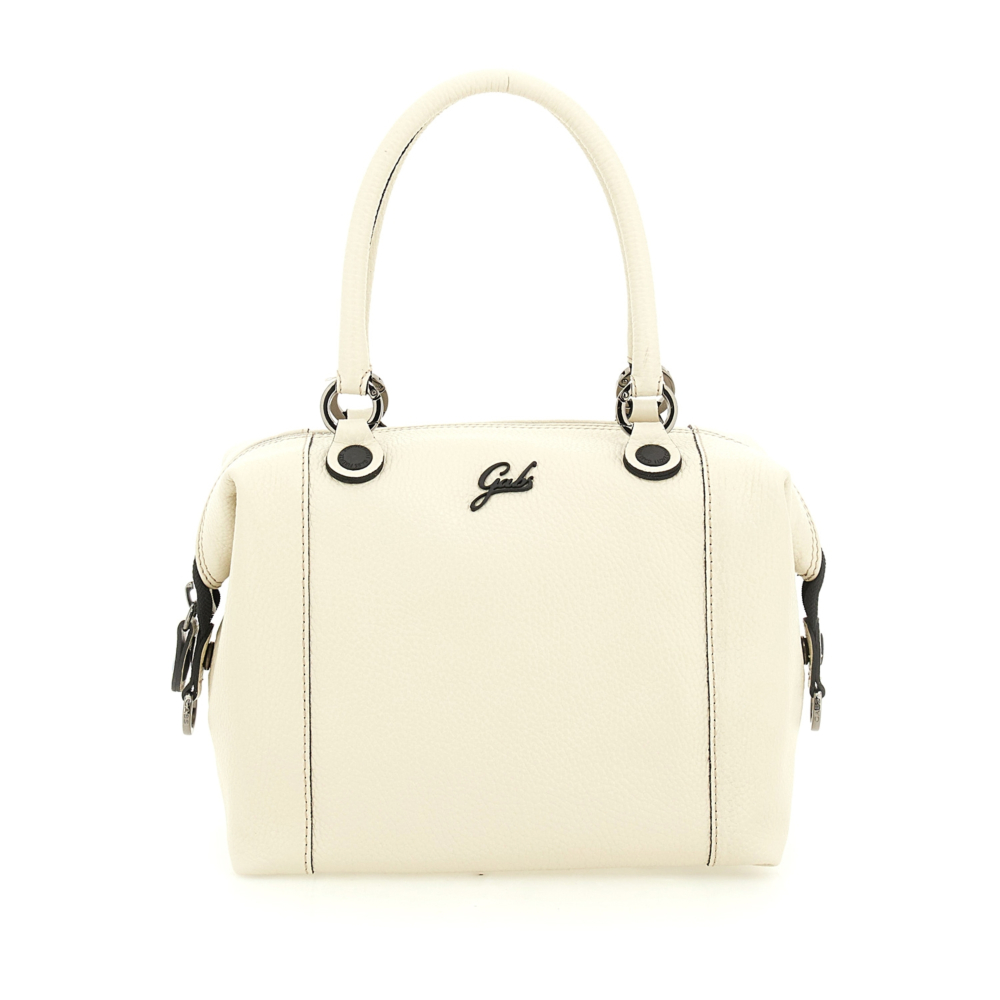 Bolso de compras convertible "G3 PLUS"T.L en piel de becerro granulada- HIELO - Imagen 5