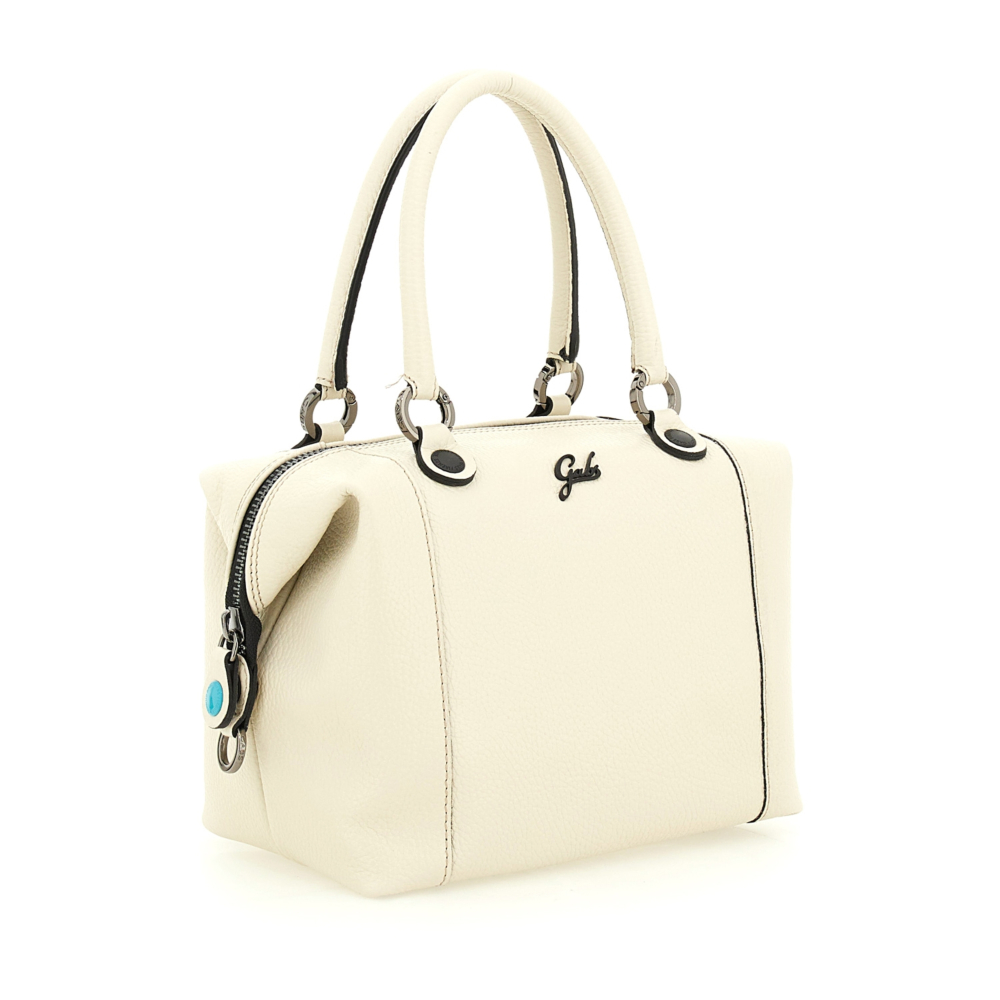 Bolso de compras convertible "G3 PLUS"T.L en piel de becerro granulada- HIELO - Imagen 6