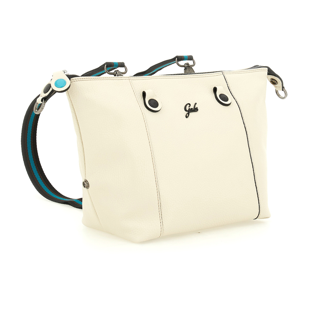 Bolso de compras convertible "G3 PLUS"T.L en piel de becerro granulada- HIELO - Imagen 10