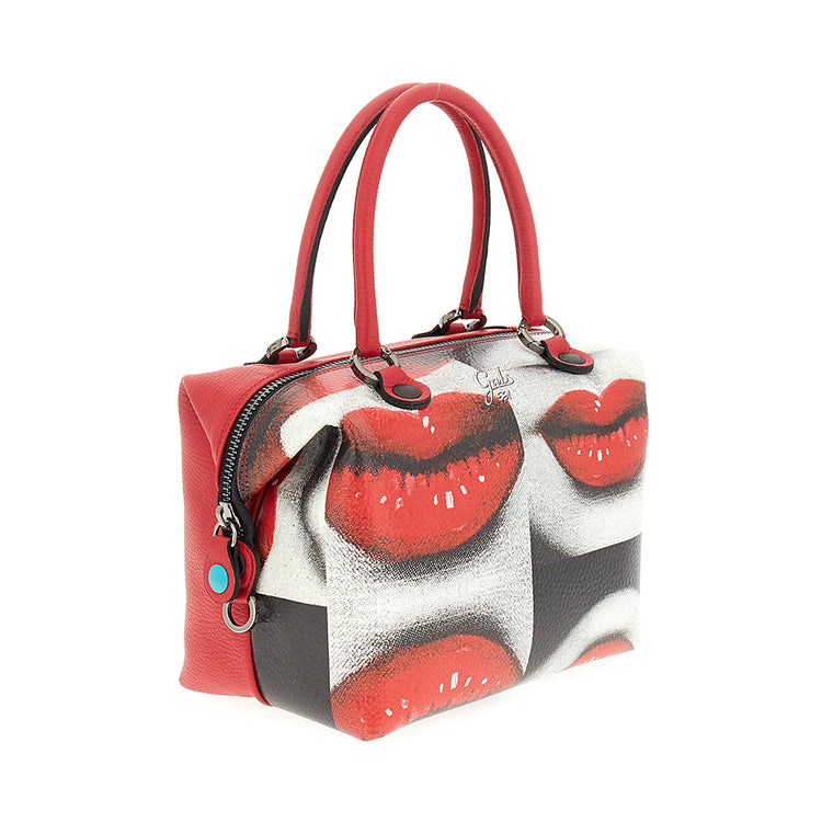 Bolso de compras convertible "G3 PLUS" en piel de becerro estampada y piel de becerro granulada- BESOS - Imagen 9