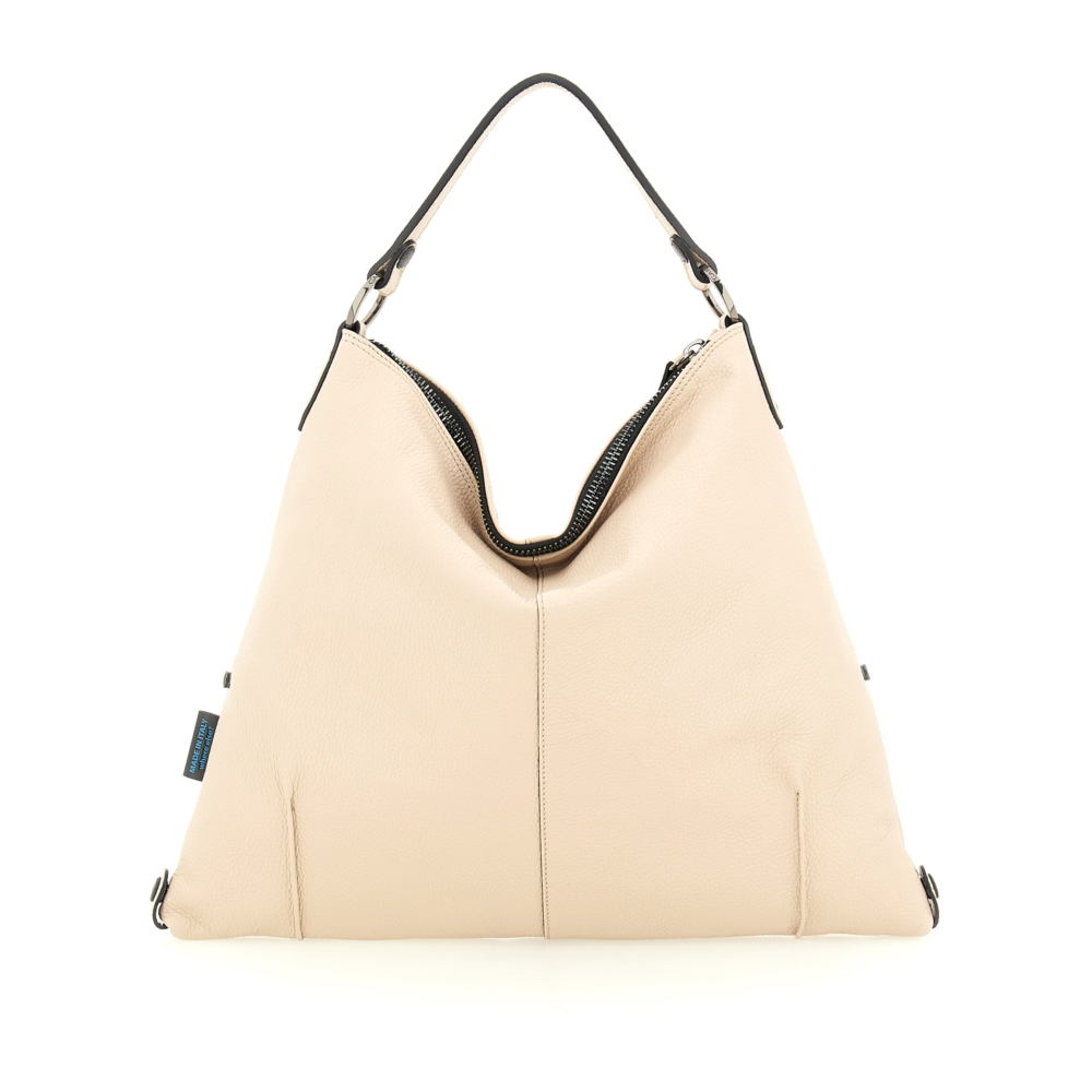 Bolso de hombro SOLANGE de piel de oveja HIELO - Imagen 3