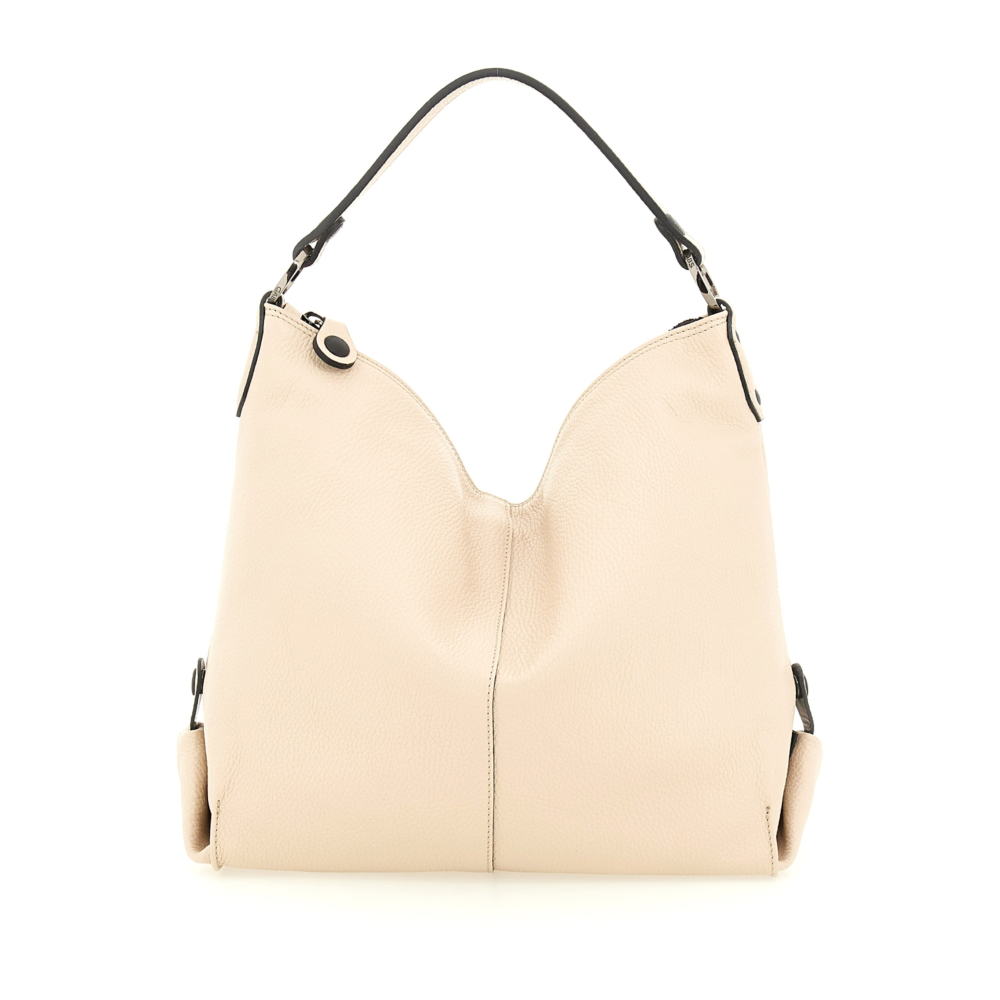 Bolso de hombro SOLANGE de piel de oveja HIELO - Imagen 4