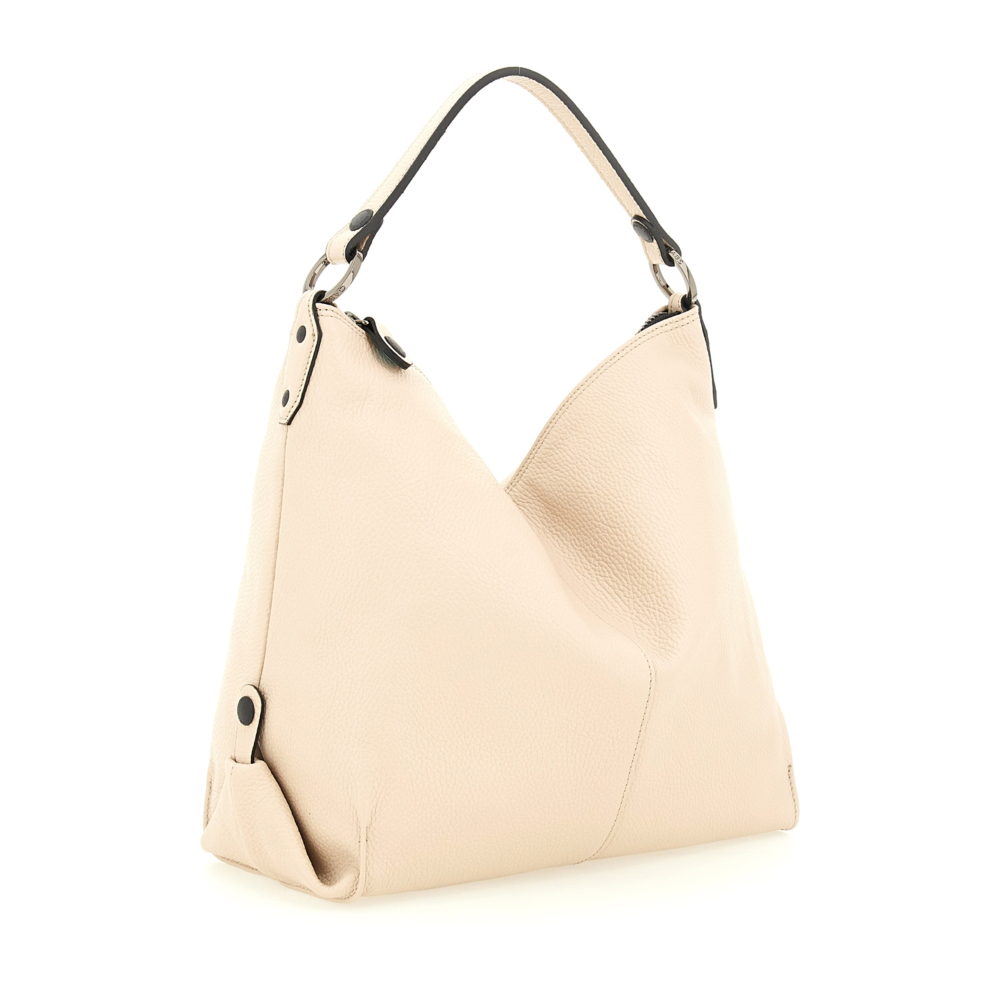 Bolso de hombro SOLANGE de piel de oveja HIELO - Imagen 5