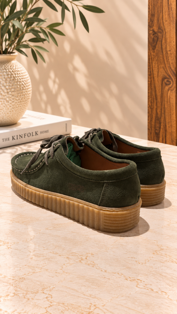 Wallabee serraje VERDE — foto 4