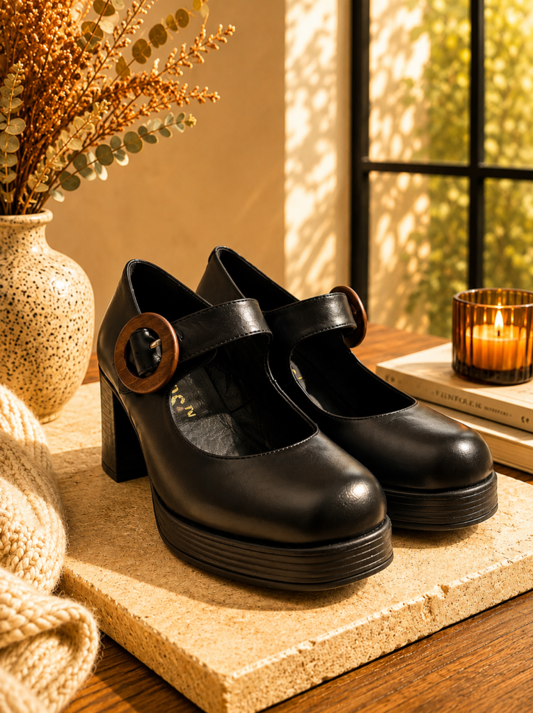 Zapato NEGRO plataforma — foto 3