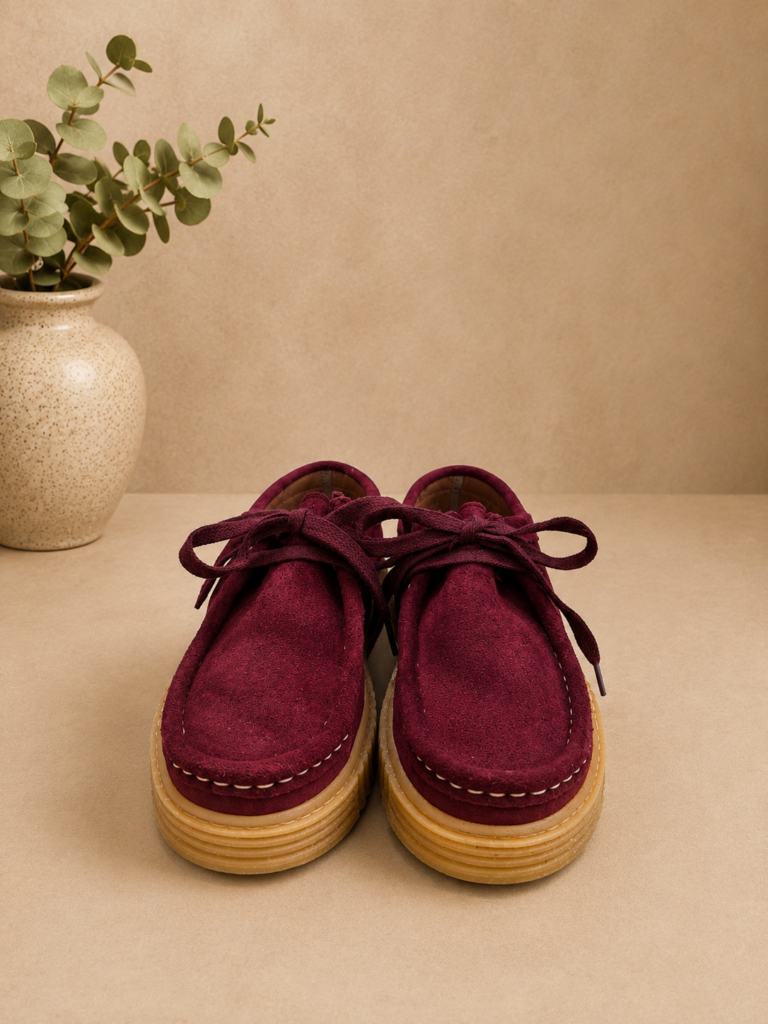 Wallabee serraje BURDEOS — foto 3