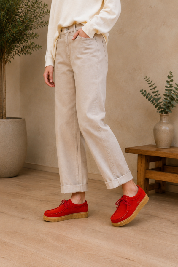 Wallabee serraje Naranja