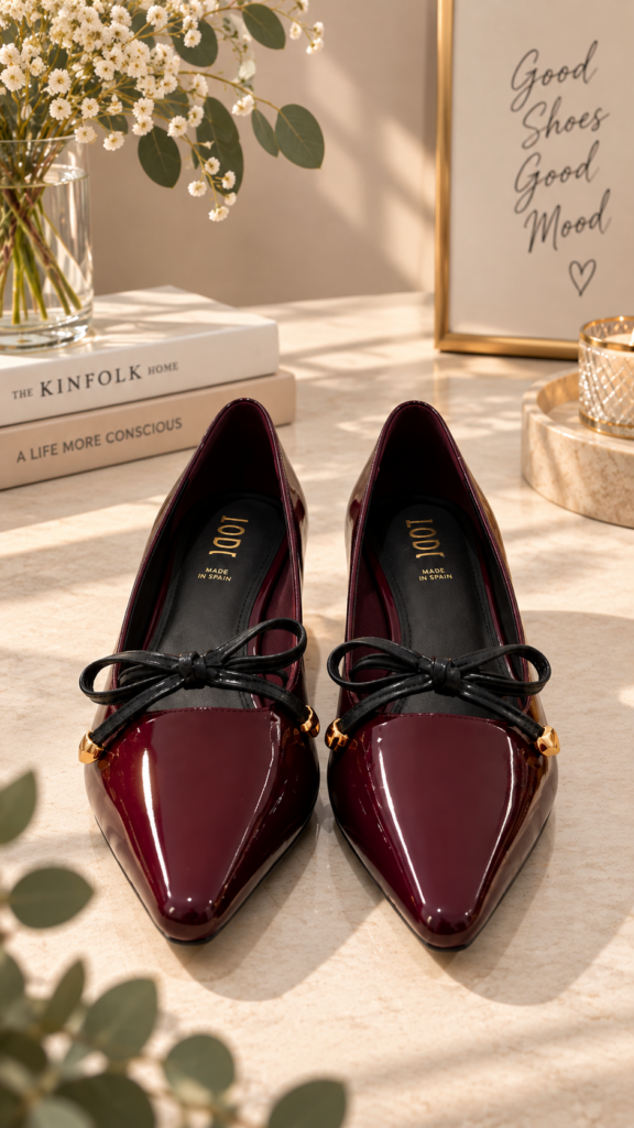 Zapato charol BURDEOS — foto 3