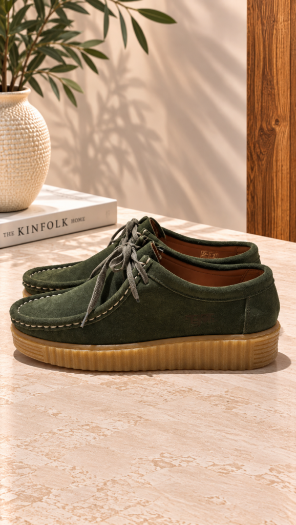 Wallabee serraje VERDE — foto 3
