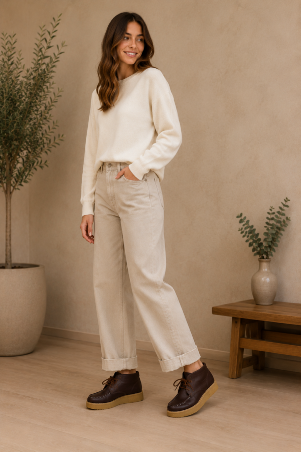 Botín wallabee MARRÓN