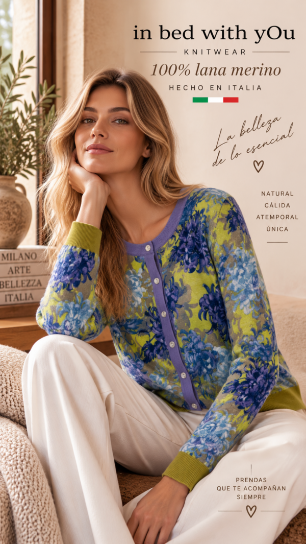 Cardigan IN BED WITH YOU estampado