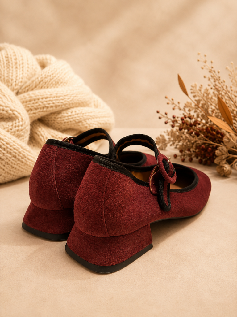 Zapato en ante BURDEOS — foto 4
